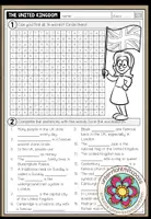 Vorschau - Arbeitsblätter - THE UNITED KINGDOM - Wordsearch - Deckblatt