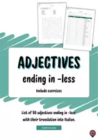 anteprima - Esercizi - Pacchetto di Materiale sugli Aggettivi in Inglese - Pagina 1