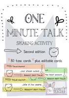 Vorschau - Aufgabenkarten - Speaking activity: One minute talk (Second edition, 80 task cards) - Deckblatt
