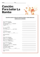 Voorbeeld - Aprende la canción "Para bailar La Bamba" en español - Voorblad