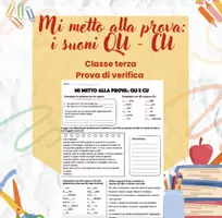 anteprima - Esercizi - Verifica QU – CU – CQU – classe terza - Pagina di copertina