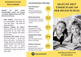Vorschau - Anderer Materialtyp - Flyer zum Elternabend 5. Klasse: Thema Alles ist neu - Seite 2