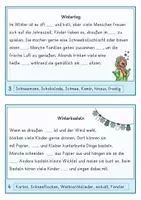 Vorschau - Stationenlernen - Lückentexte Winter, 20 Abschreibkarteien - Seite 2