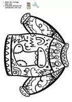 Vorschau - Mal- und Bastelvorlagen - Kunst Weihnachten einfache Ausmalbilder (Vorschule, Klasse 1, Klasse 2, Förderschule Feinmotorik) - Seite 3