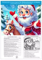 Vorschau - Arbeitsblätter - Lesespaziergang Weihnachtsmann 1.-4. Klasse - Deckblatt