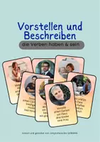 Vorschau - Bildkarten - Sich und andere vorstellen (haben/sein) A1 - Deckblatt