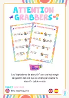 Vista previa - Para docentes: organización, planificación y formación - Attention grabbers o captadores de atención - Portada
