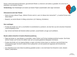 Vorschau - Arbeitsblätter - Muster legen „Herz“ (und andere Formen; koloriert & zum Selbstausmalen; mit Lösungen) - geometrisches Vorstellungsvermögen schulen - Seite 2