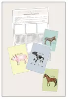 Vorschau - Arbeitsblätter - Rechenspaziergang Bauernhoftiere - Schriftliche Multiplikation - Deckblatt