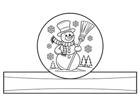 Vorschau - Mal- und Bastelvorlagen - Schneekugeln Anmalen und Basteln, Kreativprojekt, 15 Motive - Seite 3