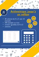 Aperçu - Feuilles d'exercices - Arithmétique jusqu'à un million | mathématiques | 26 colonnes - Page de couverture