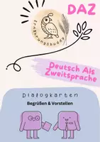 Vorschau - Fördermaterial/Inklusion - Dialoge: Begrüßen und Vorstellen - Deckblatt