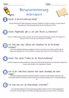 Vorschau - Arbeitsblätter - Berufsorientierung Arbeitsblatt 9. & 10.Klasse Karriereplanung Arbeitsblatt mit Lösungen - Seite 2