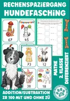 Vorschau - Arbeitsblätter - Rechenspaziergang Hunde Fasching ZR 100 Addition Subtraktion Mathe 2.Klasse - Deckblatt