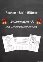 Vorschau - Mal- und Bastelvorlagen - Rechen-Mal-Blätter Weihnachten Teil 2 - Deckblatt