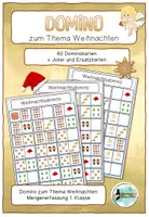 Vorschau - Spiele - Domino zum Thema Weihnachten - Deckblatt
