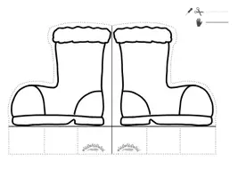Vorschau - Arbeitsblätter - „NIKOLAUSSTIEFEL - ZUM BEFÜLLEN FÜR WUNSCHZETTEL, Süßes etc.“ - Ausschneiden / Prickeln & Kleben - koloriert oder zum Ausmalen - Weihnachten, Advent - Seite 2
