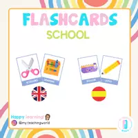 Vista previa - Tarjetas / Manipulativos - Flashcards/ Tarjetas de vocabulario - Portada