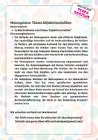 Vorschau - Arbeitsblätter - Adjektivnachsilben: Rechtschreibtraining Montagstexte - Seite 1
