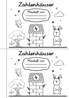 Vorschau - Arbeitsblätter - Zahlenhäuser Miniheft Zahlenraum 10 Zahlzerlegung - Seite 1