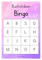 Vorschau - Spiele - Bingo Buchstaben - Anfangsunterricht - Seite 1