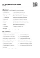 Vorschau - Arbeitsblätter - We Are The Champions - Queen - Seite 1
