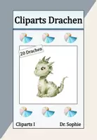 Vorschau - selbst erstellte Cliparts/Grafiken - Cliparts Drachen Sticker Klassenmaskottchen Wasserfarbe Fabelwesen - Deckblatt
