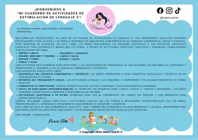Vista previa - Refuerzo / NEE / Materiales de apoyo - MI CUADERNO DE ACTIVIDADES DE ESTIMULACION DE LENGUAJE 3 - página 1