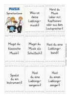 Vista previa - Tarjetas / Manipulativos - tarjetas de conversación alemán: Musik - página 1