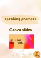 Vorschau - Präsentationen/Tafelbilder - speaking, topics for conversation, one minute talks - Deckblatt