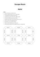 Vorschau - Arbeitsblätter - Escape Room "Musikstil Metal" - Deckblatt