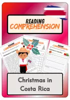 Vorschau - Arbeitsblätter - Reading Comprehension - Christmas in Costa Rica + Solutions - Deckblatt