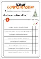 Vorschau - Arbeitsblätter - Reading Comprehension - Christmas in Costa Rica + Solutions - Seite 2