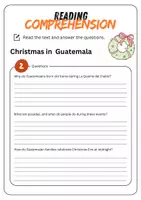 Vorschau - Arbeitsblätter - Reading Comprehension - Christmas in Guatemala + Solutions - Seite 3