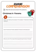 Vorschau - Arbeitsblätter - Reading Comprehension - Christmas in Panama + Solutions - Seite 3