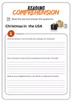 Vorschau - Arbeitsblätter - Reading Comprehension - Christmas in the USA + Solutions - Seite 3