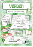 Vorschau - Poster - Wortarten: Verben - Faltheft und Merkplakate - Deckblatt