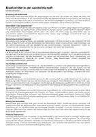 Vorschau - Arbeitsblätter - Biodiversität in der Landwirtschaft (Infotext und Übungen) - Deckblatt