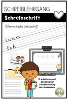 Vorschau - Unterrichtsreihen - Schreiblehrgang Schreibschrift Österreich – Schulschrift – Übungsblätter Grundschule - Deckblatt