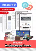 Vorschau - Stundenentwürfe - Umgang mit Medien: Geschichte, Vor- und Nachteile, Datenschutz und Fake News - Deckblatt