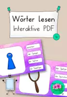 Vorschau - Interaktives Material - Wörter lesen interaktiv - Lautverbindung Sp - Deckblatt