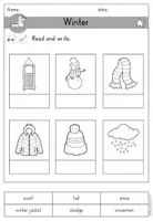Vorschau - Arbeitsblätter - Winter & Winter clothes Arbeitsblatt differenziert - Englisch - Seite 2