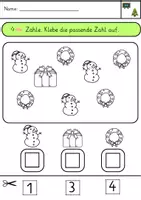 Vorschau - Arbeitsblätter - Mengen ZR10 (Zählen) - Weihnachten - Seite 2