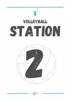 Vorschau - Stationenlernen - Volleyball ⎮ Stationsnummern für Stationsarbeiten im Sportunterricht - Seite 2