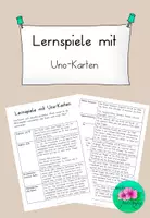 Vorschau - Spiele - Lernspiele mit Uno Karten - Deckblatt
