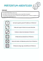 Vorschau - Spiele - Würfelspiel zum Präteritum - Deckblatt