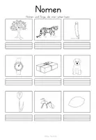 Vorschau - Arbeitsblätter - Nomen Arbeitsblätter- differenziert - effektiv Nomen lernen - Seite 3