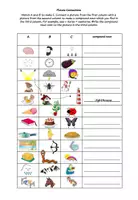 Vorschau - Arbeitsblätter - Compound Noun Exercise Worksheet / Wortschatzarbeit - Seite 1