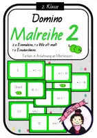 Vorschau - Spiele - Domino Malreihe von 2 | Einmaleins - Deckblatt