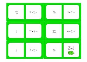 Vorschau - Spiele - Domino Malreihe von 2 | Einmaleins - Seite 2